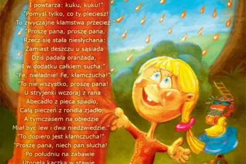 Kłamczucha wiersz - jak kłamstwo wpływa na dziecięcą wyobraźnię
