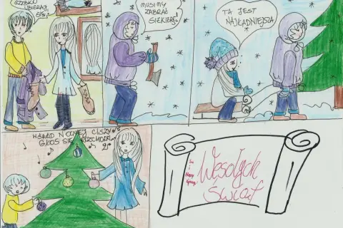 Jak narysować komiks świąteczny - proste techniki i inspiracje
