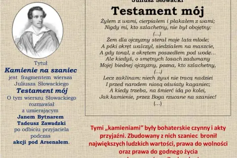 Kamienie na szaniec wiersz: Jak Słowacki inspiruje do poświęcenia
